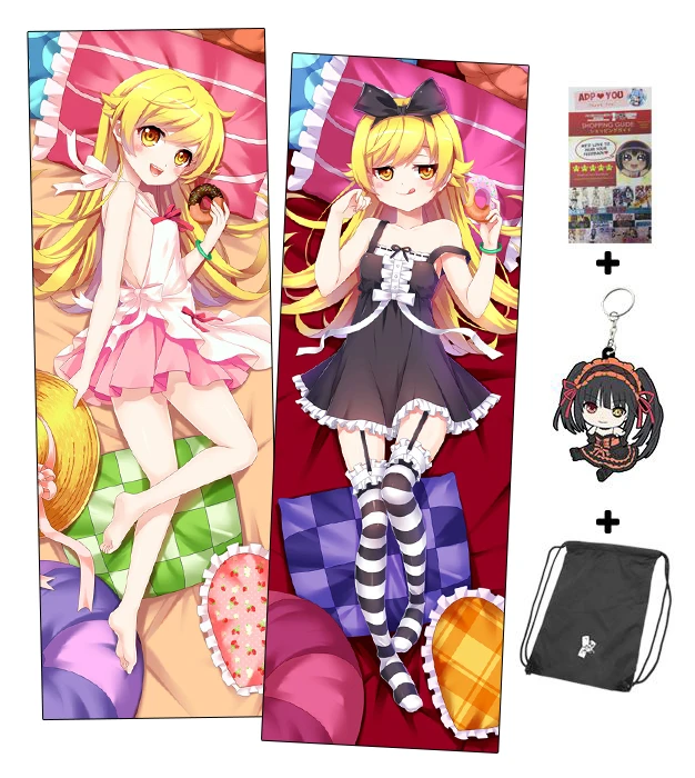 Hobby Express Oshino Shinobu Bakemonogatari Dakimakura японская подушка для обнимания|body pillow cover|bakemonogatari