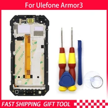 Сенсорный экран ЖК-дисплей для Ulefone Armor 3/Armor 3T дигитайзер в сборе с рамкой запасные части+ инструмент для ремонта