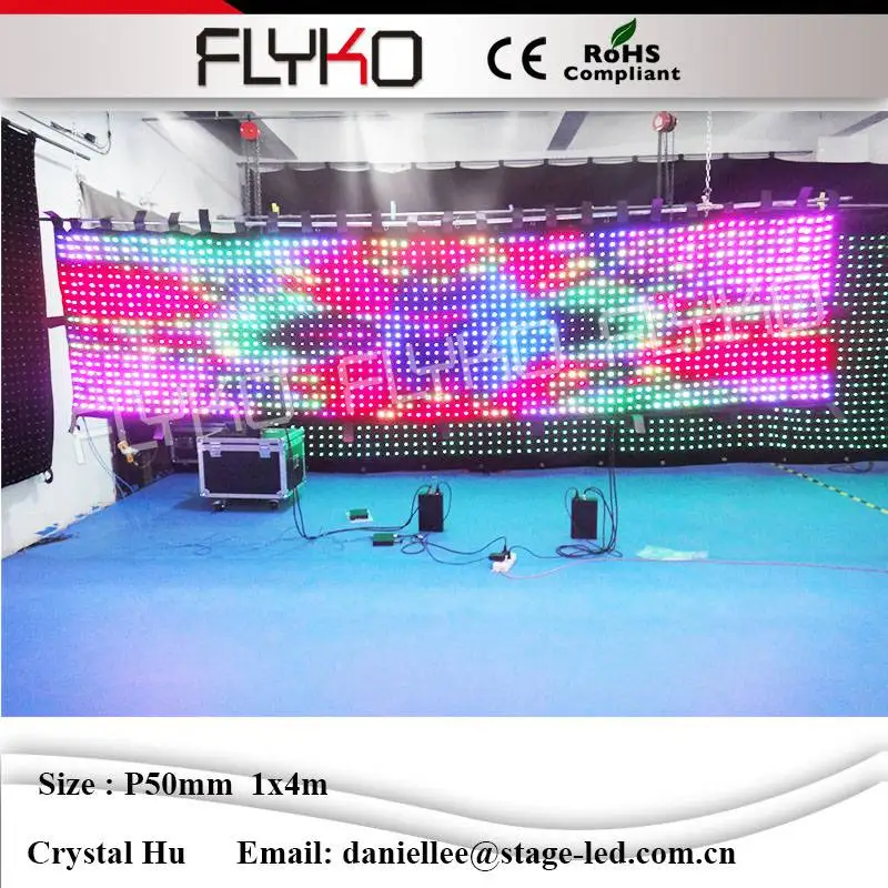 

Decoration wedding party video star clothes curtain P5cm 4x1m