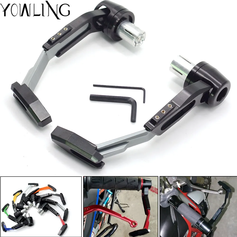 

7/8" 22mm Motorcycle Handle Bar Grips Guard Brake Clutch Levers Guard protect for Kawasaki Z750 S1000RR TMAX530 MT03 FZ8 YZF600
