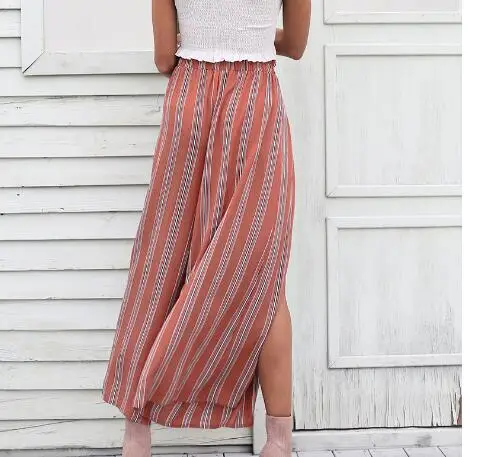 striped summer pants