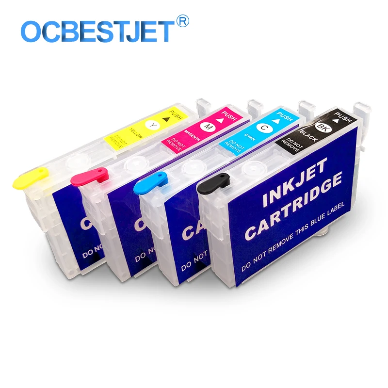 

4 Colors/Set T0881-T0884 Refillable Ink Cartridge For Epson NX100 NX105 NX110 NX115 NX200 NX215 NX300 NX305 NX400 CX4400 CX4450
