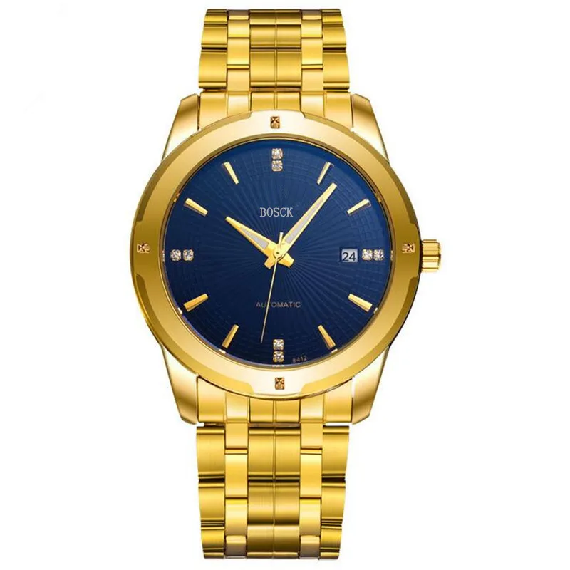 

BOSCK8412, costly men's automatic mechanical watches, calendar waterproof watch of wrist of leisure, business fashion watches