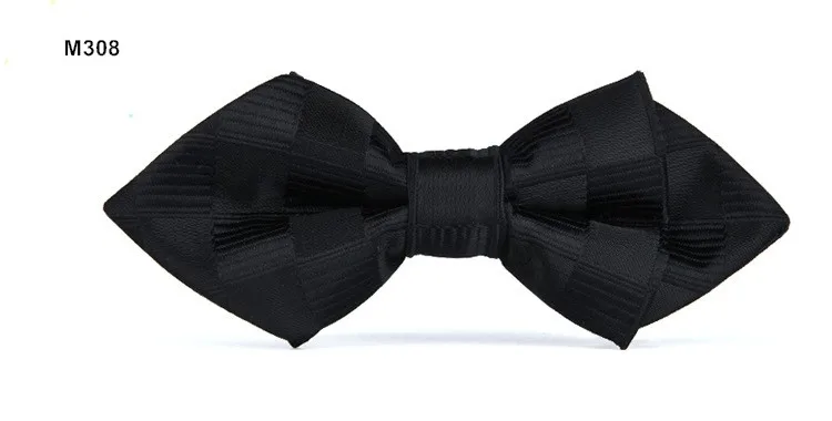 M308 kid bow tie Регулируемый галстук-бабочка, модный Детский галстук с острым носком, Бабочка, галстук-бабочка, острый галстук-бабочка для мальчиков и девочек, красный горошек, синий, черный, белый - Цвет: M308 kid bow tie