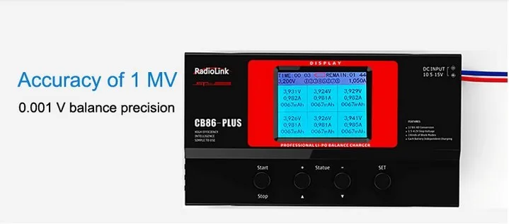 Портативное зарядное устройство CB86 Plus для 8 шт. 2-6S Lipo батарея одновременно профессиональная для RC вертолета 2-6S Lipo батарея