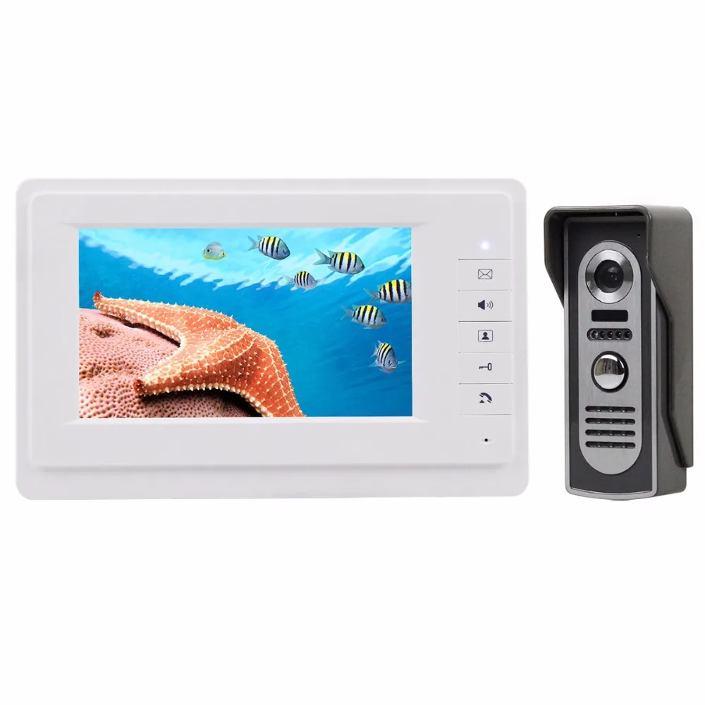 

DIYKIT 600TVLine IR Camera 7 inch TFT Color LCD Display Video Door Phone Intercom Doorbell Night Vision