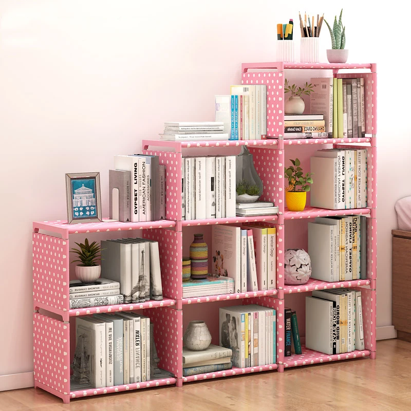 DIY Fashion Bookshelf Easy Installation Books Storage Shelf Kids Combination Bookcase Creative Home Furniture for Decoration DIY Fashion Bookshelf Easy Installation Books Storage Shelf Kids Combination Bookcase Creative Home Furniture for Decoration