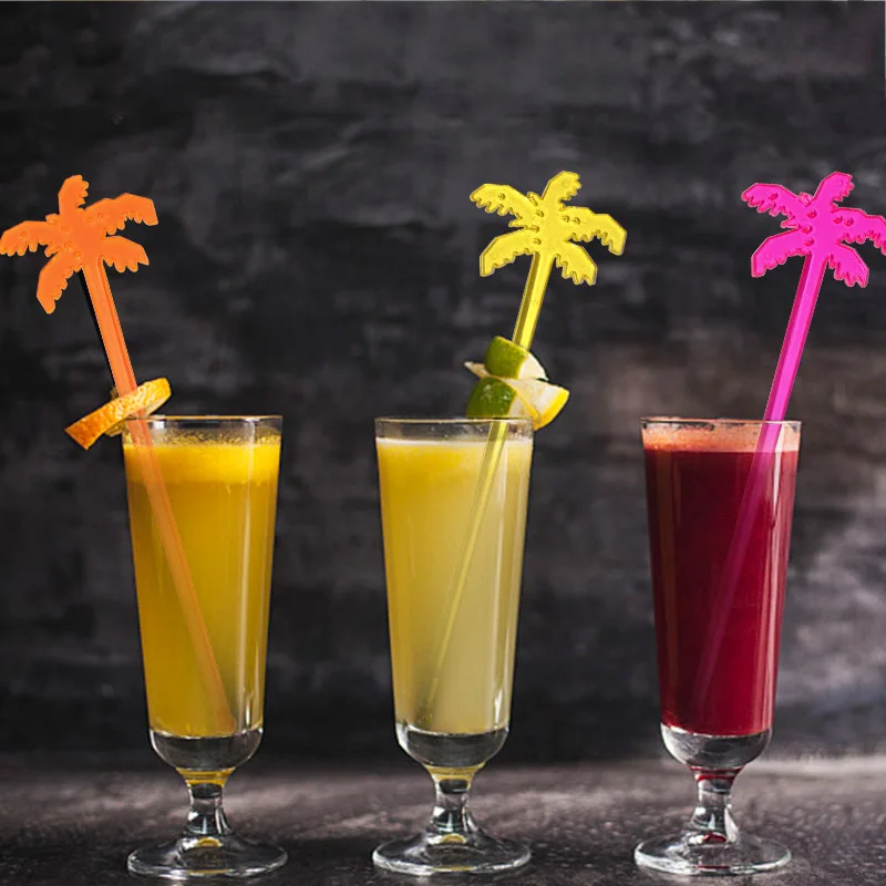 Buy 500pcs Plastic Swizzle Sticks Coconut tree
