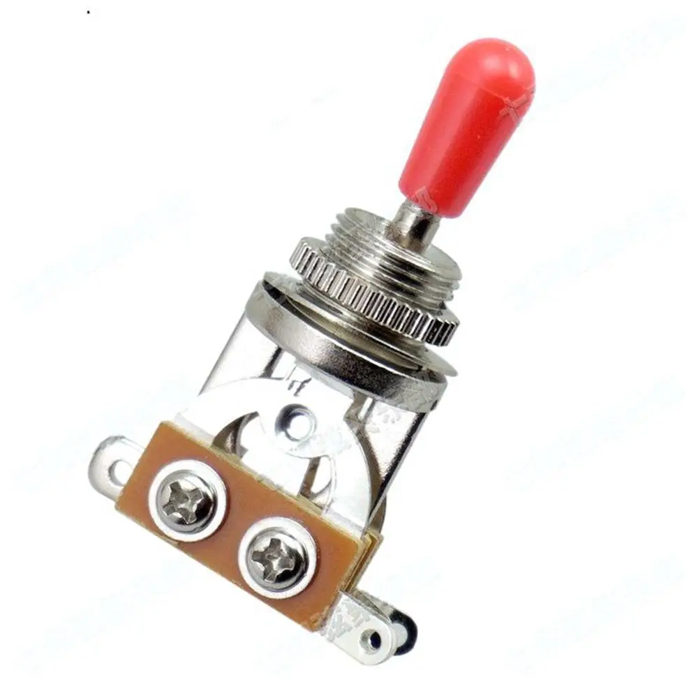 5pcs 3 way toggle switch red knob chrome high quality electric guitar 