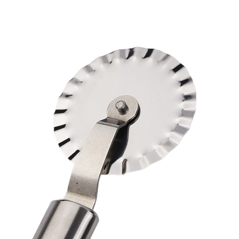 Small Size Round Pizza Cutter Stainless Steel Pizza Knife Cutter Pastry Pasta Dough kitchen Baking Tools GF465