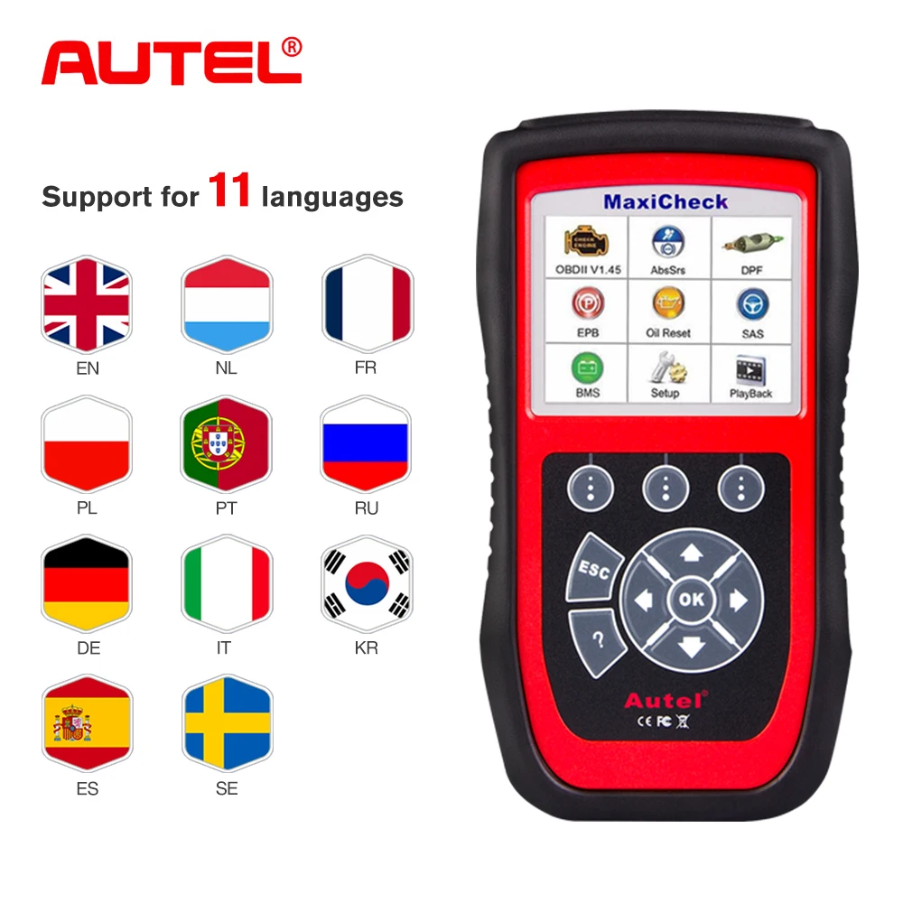 100% Original Autel MaxiCheck Pro OBD2 Scanner Car Diagnostic Tool EPB/ABS/SRS/SAS/Airbag/Oil Service Reset/BMS/DPF Code Reader 100% Original Autel MaxiCheck Pro OBD2 Scanner Car Diagnostic Tool EPB/ABS/SRS/SAS/Airbag/Oil Service Reset/BMS/DPF Code Reader
