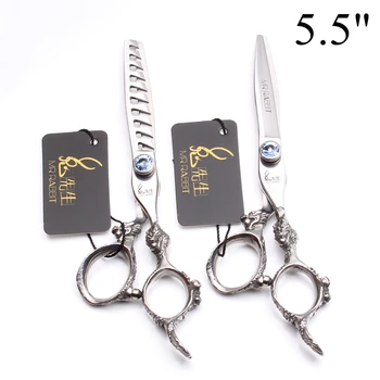 

5.5" 16cm 440C Mr Rabbit Brand Hairdressing Scissors Cutting Scissors Thinning Shears Professional Hairstyle Hair Scissors T9107