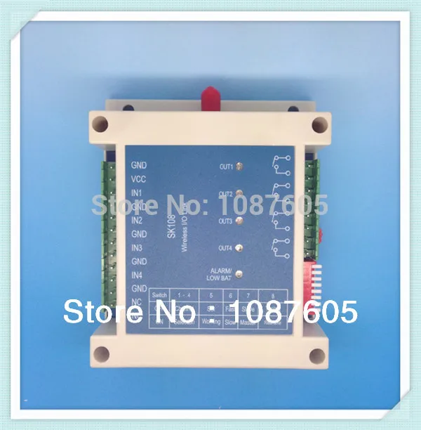 2pcs/lot Long range 3Km 4 relays 433mhz wireless