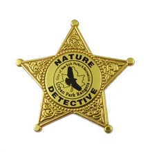 Пользовательские природы детектив мягкая эмаль контактный, позолоченные