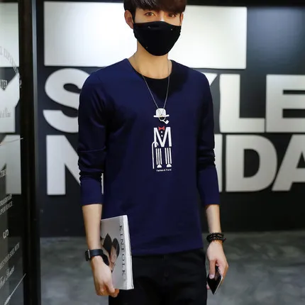 

2018 summer half sleeves Slim hot day clothes garden collar short-sleeved men's t-shirt body thin section
