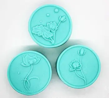 

silicone mold Full set of beautiful lotus soap mold handmade food grade soaps mould aroma stone molds