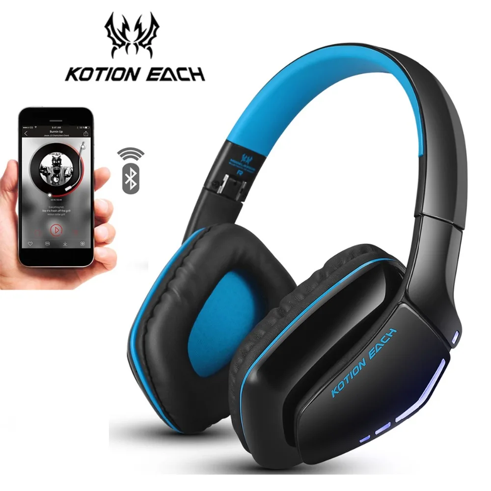 Игровые наушники KOTION B3506 Беспроводной Bluetooth игровых гарнитур ПК с микрофоном