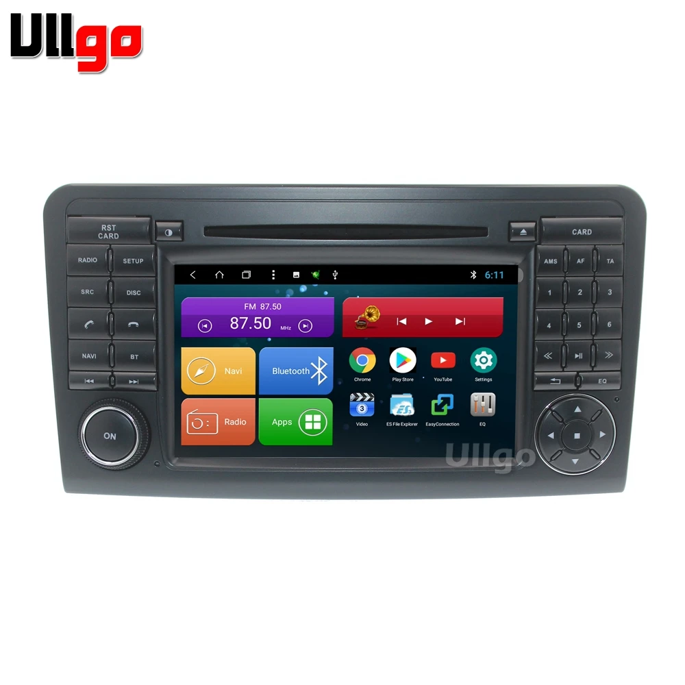 7-дюймовый Восьмиядерный Android 8,1 автомобиль DVD gps для Mercedes Benz ML-класс W164 ML300 ML350 ML450 ML500 2005-2011X164 автомобильное радио с gps