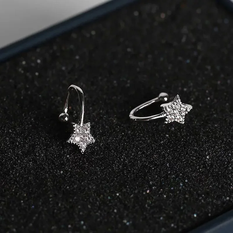 

Earcuff Alloy Cubic Zirconia Star Women Direct Selling Ear Cuff 2019 New Fashion Zircon Stars Without Earrings Party