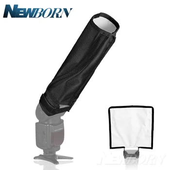 

New Foldable Speedlight Reflector Snoot Sealed Flash Softbox Diffuser Bender Size L