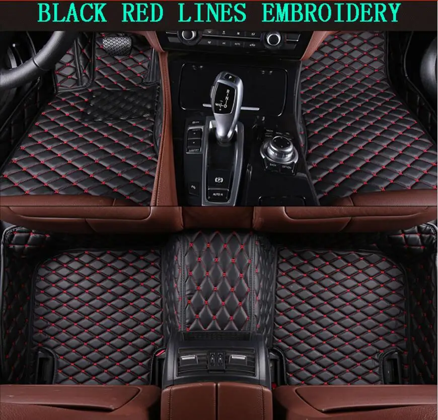 

JINGHANG Auto Floor Mats For BMW X6 E71 2008-2014 Foot Carpets Car Step High Quality Brand New Embroidery Leather Mats