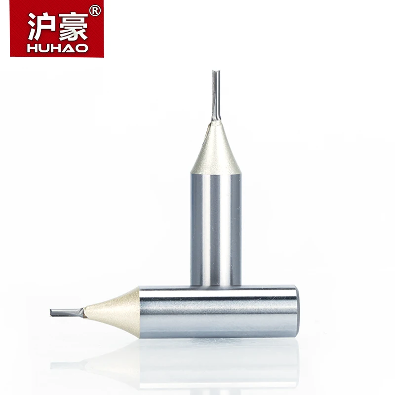 HUHAO 1 шт. 1/4 &quot1/2&quot Хвостовик TCT прямые фрезы Деревообработка резьба 2 Флейта