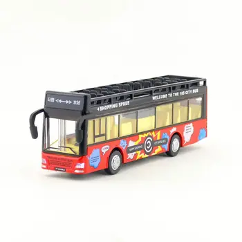 

Free Shipping/Diecast Toy Model/Pull Back/City Sightseeing Convertible Bus/Sound & Light Car/Educational Collection/Gift/Kid