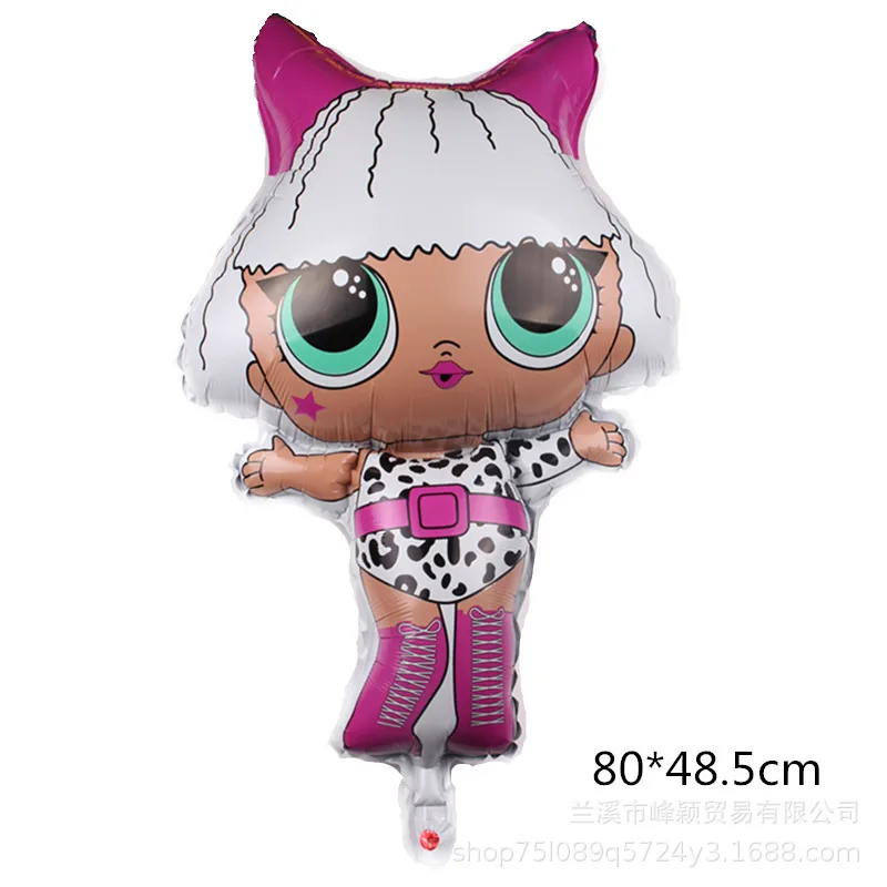 

1pcs ew LO aluminum film balloon surprise doll mermaid doll balloon party bar decoration balloon