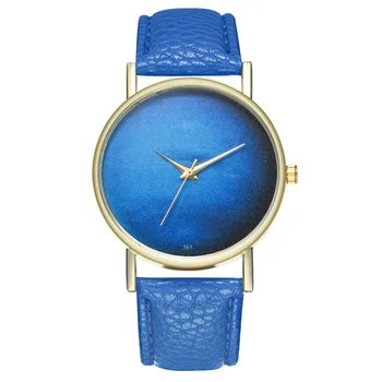 

2019 New Leather Quartz Ladies Watch Fashion Blue Starry Sky Student Watch Dress Clock For Dropshipping Wrist Watch Women