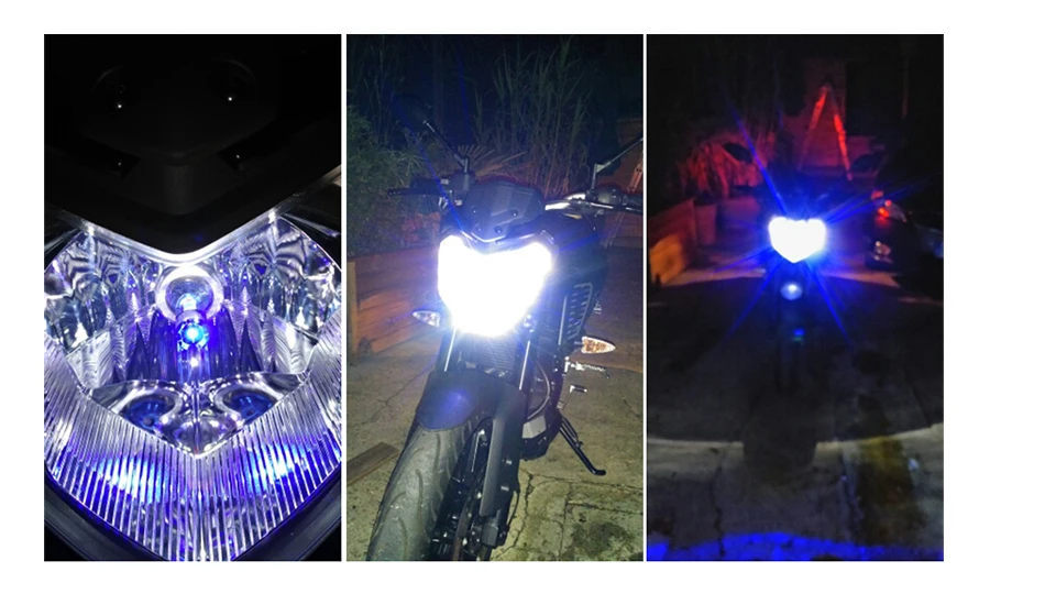 Creadvent все-в-одном hi/low beam H7 светодиодные фары мотоцикла 2 стороны синий