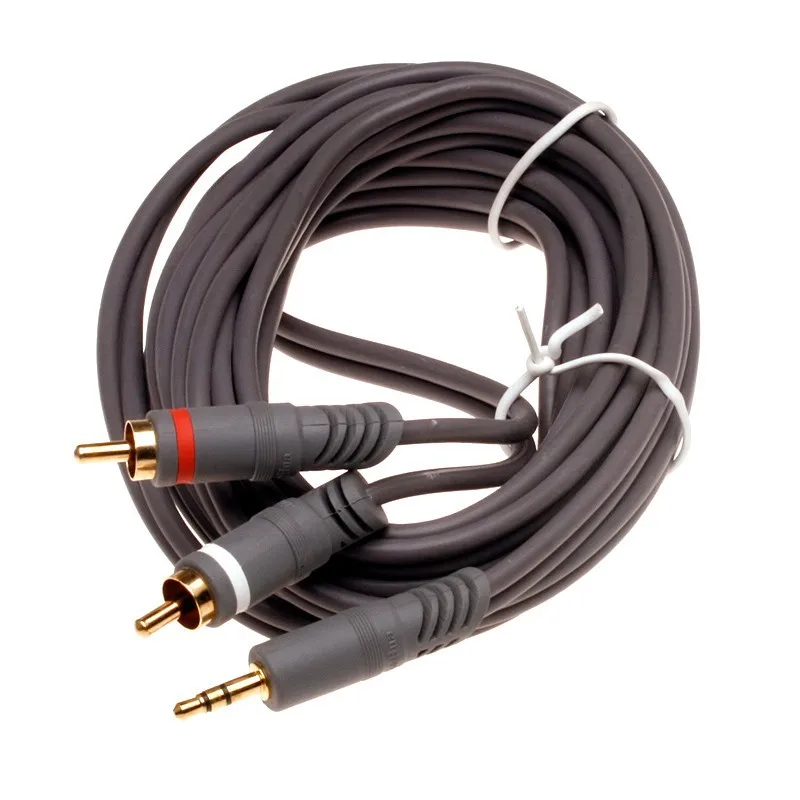 JH 3 м AUX 5 мм стерео штекер 2RCA M/M A/V разъем аудио кабель-удлинитель для Ipod Mp3