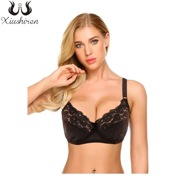 Best Price Xiushiren נשים יפה תחרה חזיית Underwire שחור סקסית soutien-ערוץ Ultra דק פרחוני רך חזיות בתוספת גודל 34- 48 B C D DD E BH Best Price Xiushiren נשים יפה תחרה חזיית Underwire שחור סקסית soutien-ערוץ Ultra דק פרחוני רך חזיות בתוספת גודל 34- 48 B C D DD E BH