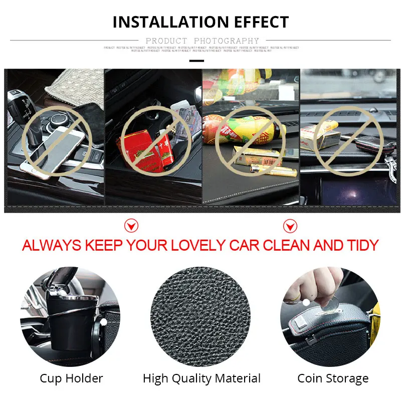 Car Seat Gap Organizer Filler Pocket Storage Box Cup Holder PU Leather Multi-function Car Coin Storage Auto Interior Accessories (3)