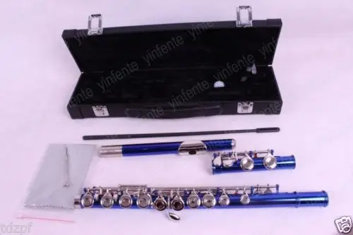 

Profession New flute 16 hole closed Hole Blue E key #3