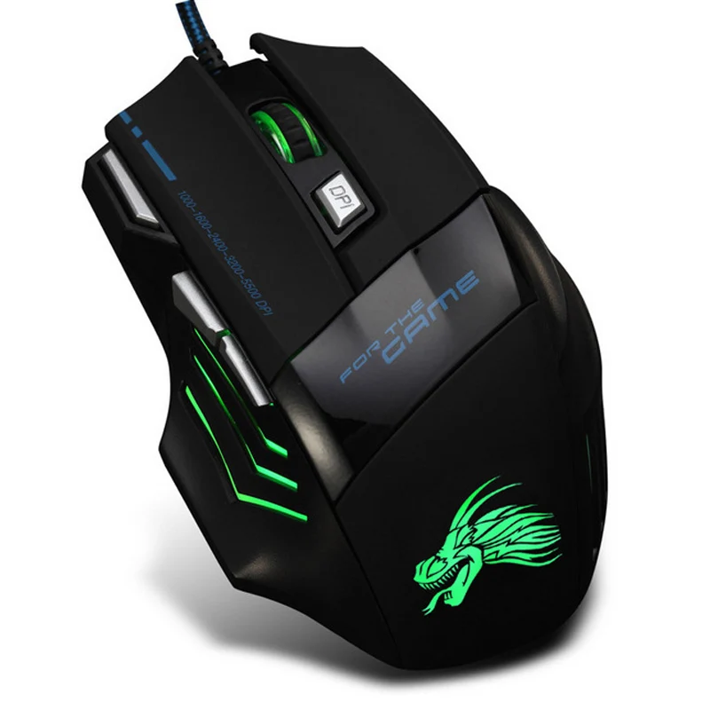 Professional 5500 DPI Gaming Mouse 7 Buttons LED Optical USB Wired Mice for Pro Gamer gaming mouse wired mouse