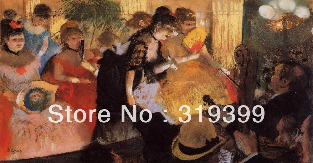 

Oil Painting Reproduction on Linen Canvas,The Cafe Concert by edgar degas,Free DHL Shipping,handmade\