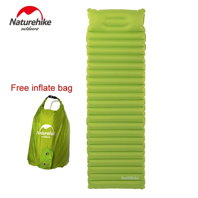 Special Price Naturehike Ultralight Outdoor Air Mattress Moistureproof Inflatable Air Mat With TPU Camping Bed Tent Camping Mat Sleeping Pad