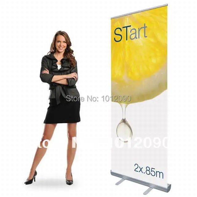 

200X80cm Economy Aluminum Roll up Banner Aluminium alloy Pull up Banner Economy Banner Stand