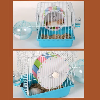 Small Pets Guinea Pig Hamster Wheel Silent roller Running Sports Round Wheel Hamster Cage Accessories Exercise Wheel for Pet Toy 4