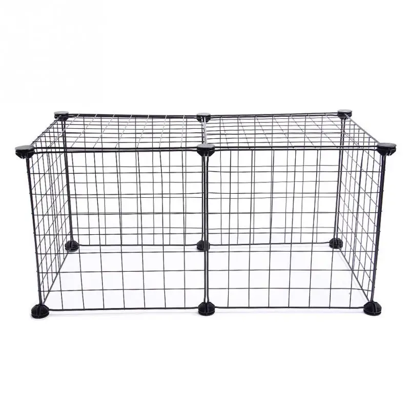 

6 Panels 35*35cm Foldable Pet Playpen Iron Fence Puppy Kennel House Exercise Training Puppy Kitten Space Dogs Supplies Cage