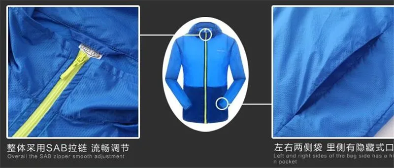 Women Green Raincoat Jacket Cycling Running Camping Hiking Anti-UV Jacket Windproof and Water-resistant Cycling Windbreak