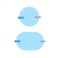 2 шт./компл. Автомобильное Зеркало окно прозрачная пленка анти-туман Антибликовая водостойкая непромокаемая Автомобильная зеркало заднего