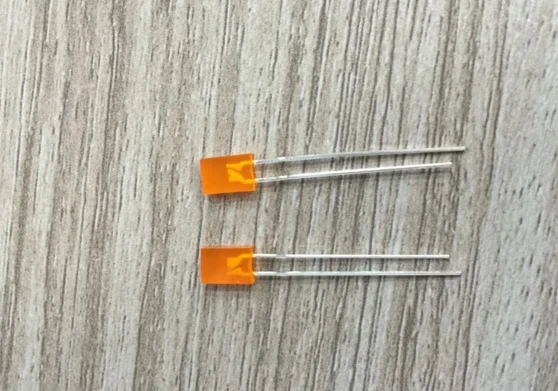 Прямоугольный рассеянный 257 2x5x7 мм Orange LED-диод легкие шарики для индикатор