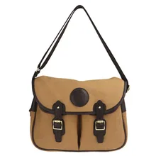 Tourbon Винтаж Холст муха хранилище для рыболовных снастей сумка чехол коричневые кожаные рыболовные сумки аксессуары для Рыбок