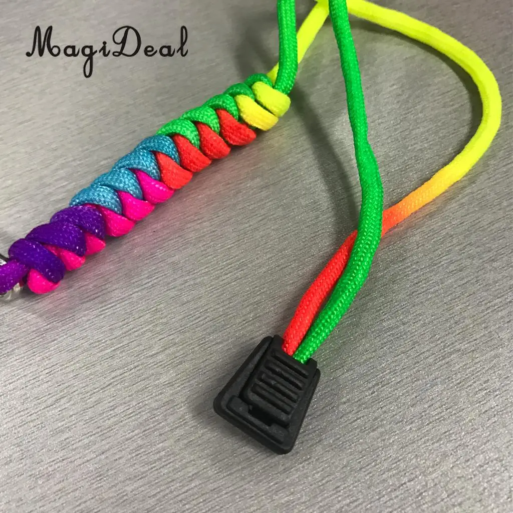 10 Pieces Plastic Zipper Puller End Lock Zip Pull End Clip Buckle for 3-4mm Elastic Bungee Cord
