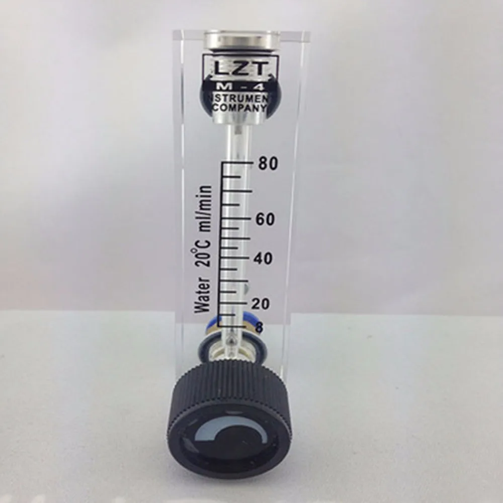 LZT-4T 8-80ml/min  Square Panel Type liquid Flowmeter  Flow Meter rotameter LZT4T Tools Flow Measuring