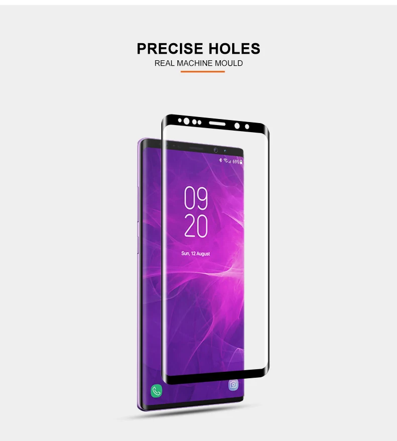 YIYONG 3D Edge изогнутое стекло для samsung Galaxy Note 9 8 Закаленное стекло-экран протектор для samsung S9 Plus S 9 Note9 стекло