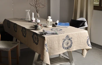 

Free Shipping!Zakka England Style Cotton table cloth Dining Table cloth Cotton Linen Material desk Cover House decoration