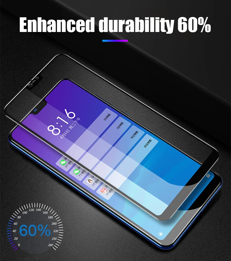 TOMKAS 6D Glass For Xiaomi Redmi Note 6 Pro Glass Case Redmi Note 5 Pro 6 6A 5 Plus For Xiaomi Mi 8 Lite A1 A2 Lite Pocophone F1