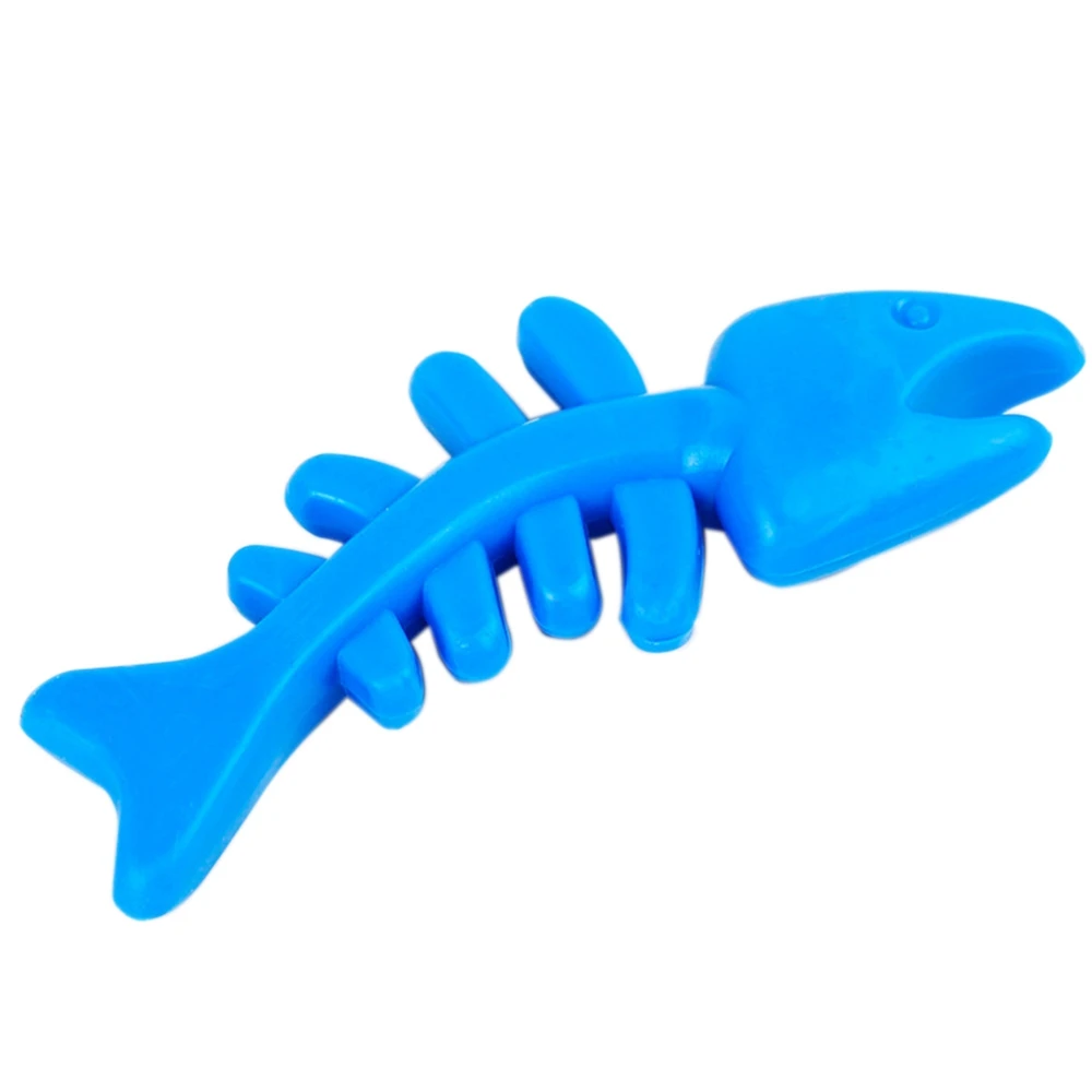 New Rubber Fish Bone Nontoxic Environmental TPR Pet Dog Cat Bite Toyin